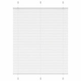 Vidaxl plissé rolgordijn 105x100cm stofbreedte 104,4cm polyester wit