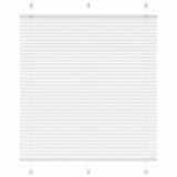Vidaxl plissé rolgordijn 120x100cm stofbreedte 119,4cm polyester wit