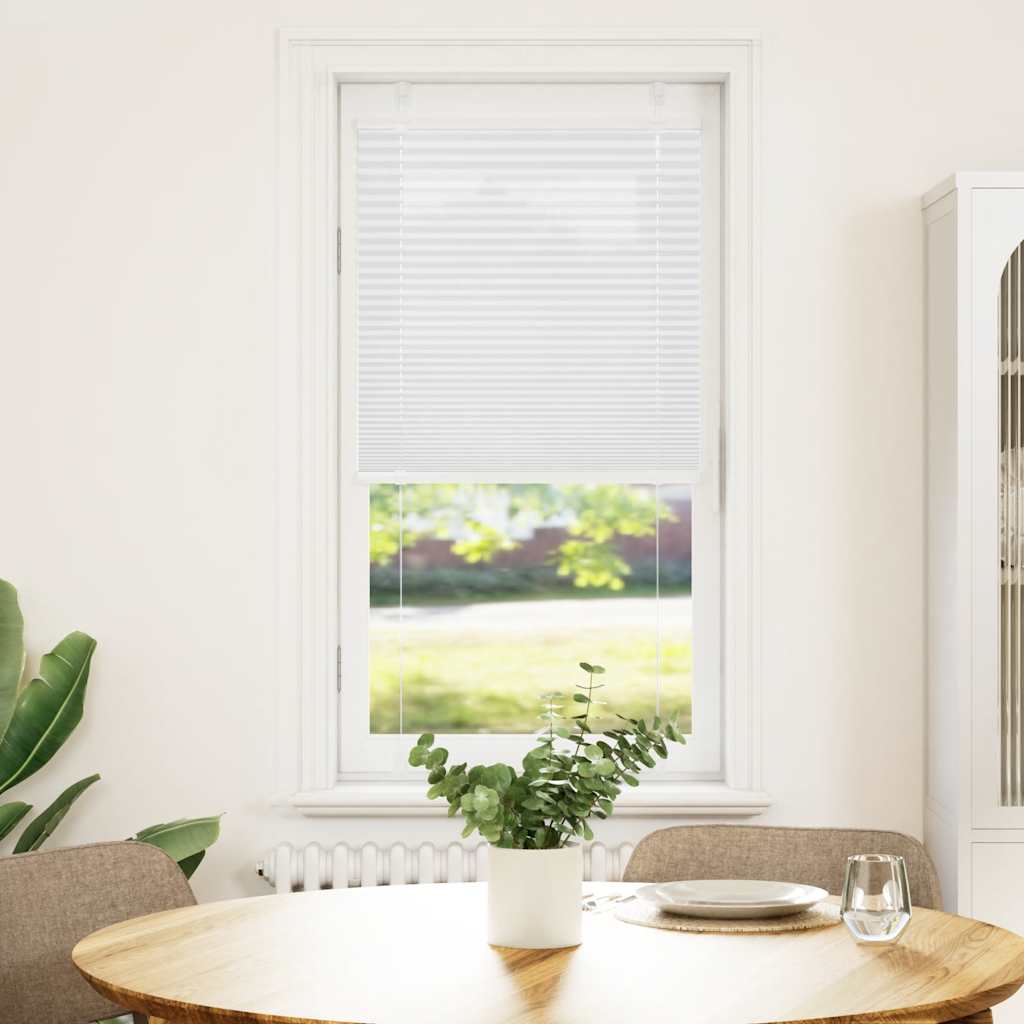 Vidaxl plissé rolgordijn 60x150 cm stofbreedte 59,4 cm polyester wit