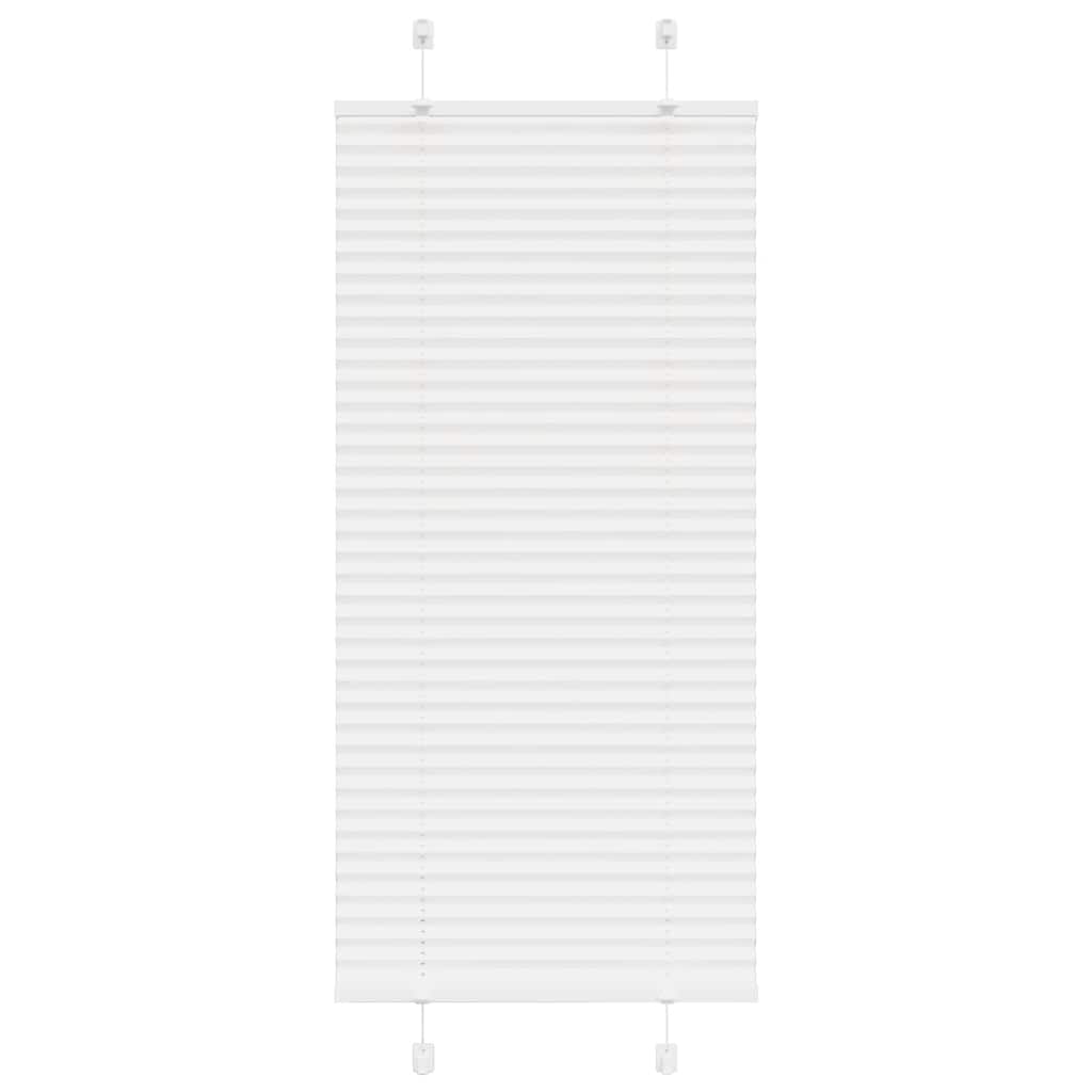 Vidaxl plissé rolgordijn 65x150 cm stofbreedte 64,4 cm polyester wit