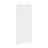 Vidaxl plissé rolgordijn 65x150 cm stofbreedte 64,4 cm polyester wit