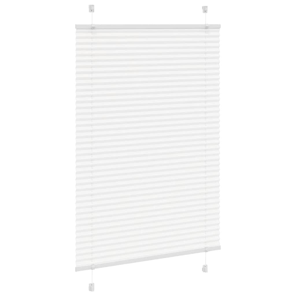 Vidaxl plissé rolgordijn 90x150 cm stofbreedte 89,4 cm polyester wit