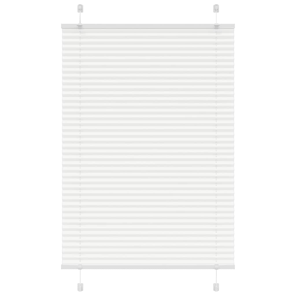 Vidaxl plissé rolgordijn 95x150 cm stofbreedte 94,4 cm polyester wit