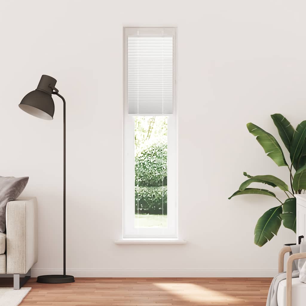 Vidaxl plissé rolgordijn 45x200 cm stofbreedte 44,4 cm polyester wit