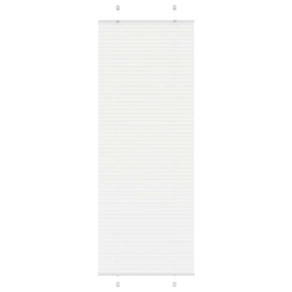 Vidaxl plissé rolgordijn 75x200 cm stofbreedte 74,4 cm polyester wit