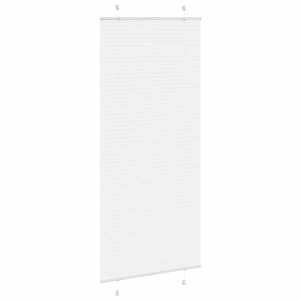 Vidaxl plissé rolgordijn 85x200 cm stofbreedte 84,4 cm polyester wit