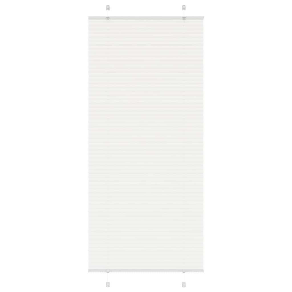 Vidaxl plissé rolgordijn 100x200 cm stofbreedte 99,4cm polyester wit