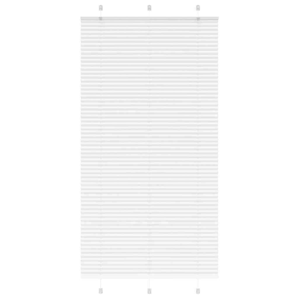 Vidaxl plissé rolgordijn 110x200 cm stofbreedte 109,4cm polyester wit