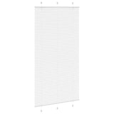 Vidaxl plissé rolgordijn 110x200 cm stofbreedte 109,4cm polyester wit