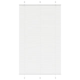 Vidaxl plissé rolgordijn 115x200 cm stofbreedte 114,4cm polyester wit
