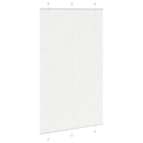 Vidaxl plissé rolgordijn 115x200 cm stofbreedte 114,4cm polyester wit