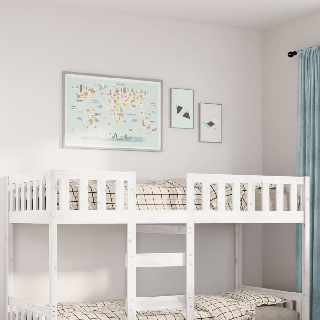 Vidaxl kinderbed zonder matras massief grenenhout wit 90x190 cm