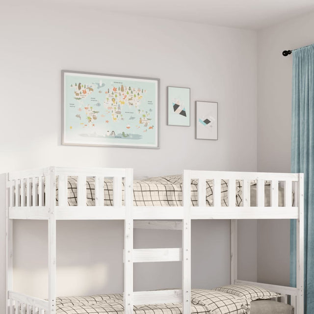 Vidaxl kinderbed zonder matras massief grenenhout wit 90x190 cm