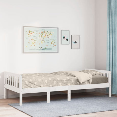 Vidaxl kinderbed zonder matras massief grenenhout wit 90x200 cm