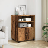 Vidaxl rolkast 60x48x81 cm bewerkt hout oud houtkleurig