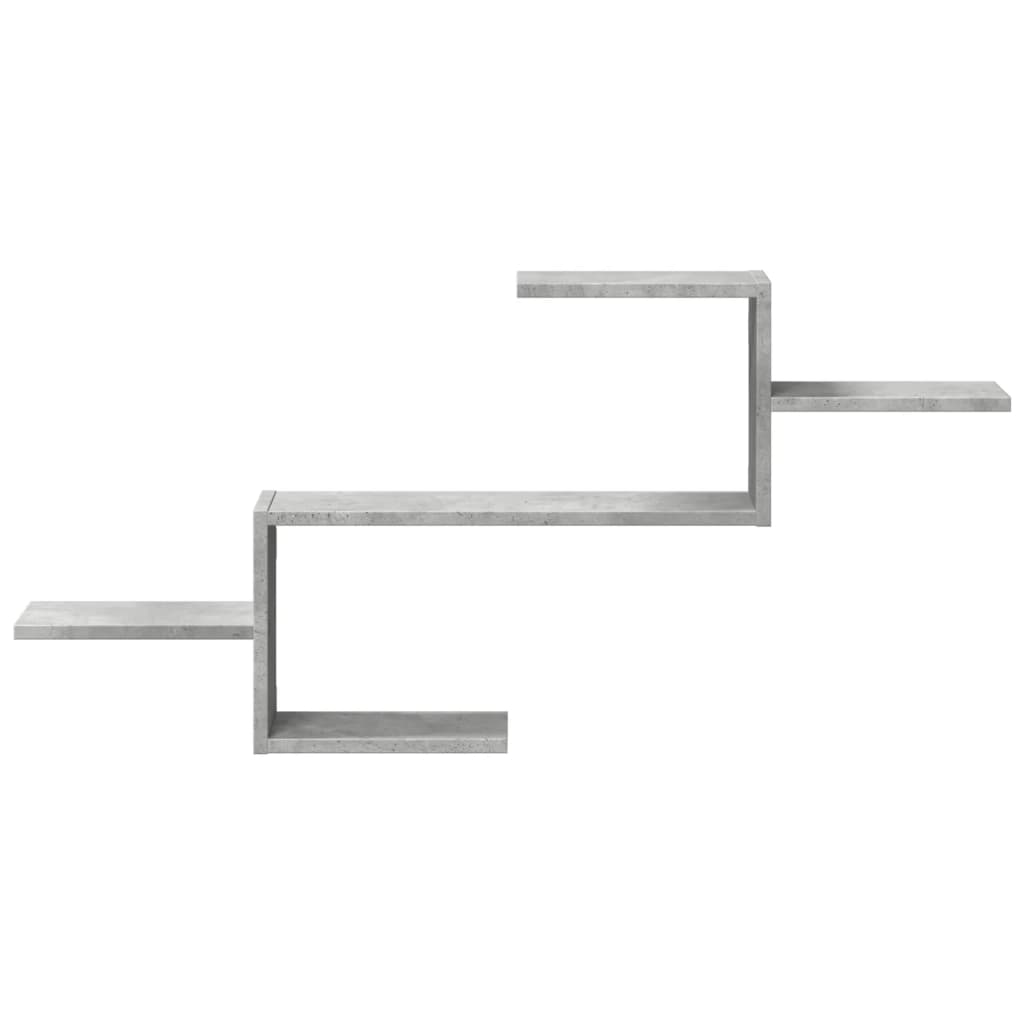 Vidaxl wandschap 104x15x49 cm bewerkt hout betongrijs