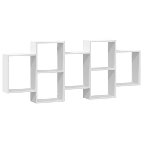 Vidaxl wandschap 159x18x65 cm bewerkt hout wit