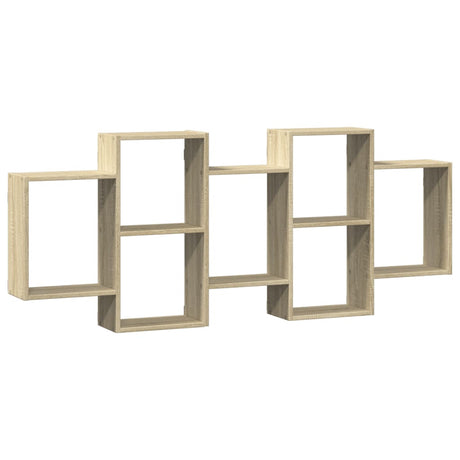 Vidaxl wandschap 159x18x65 cm bewerkt hout sonoma eikenkleurig