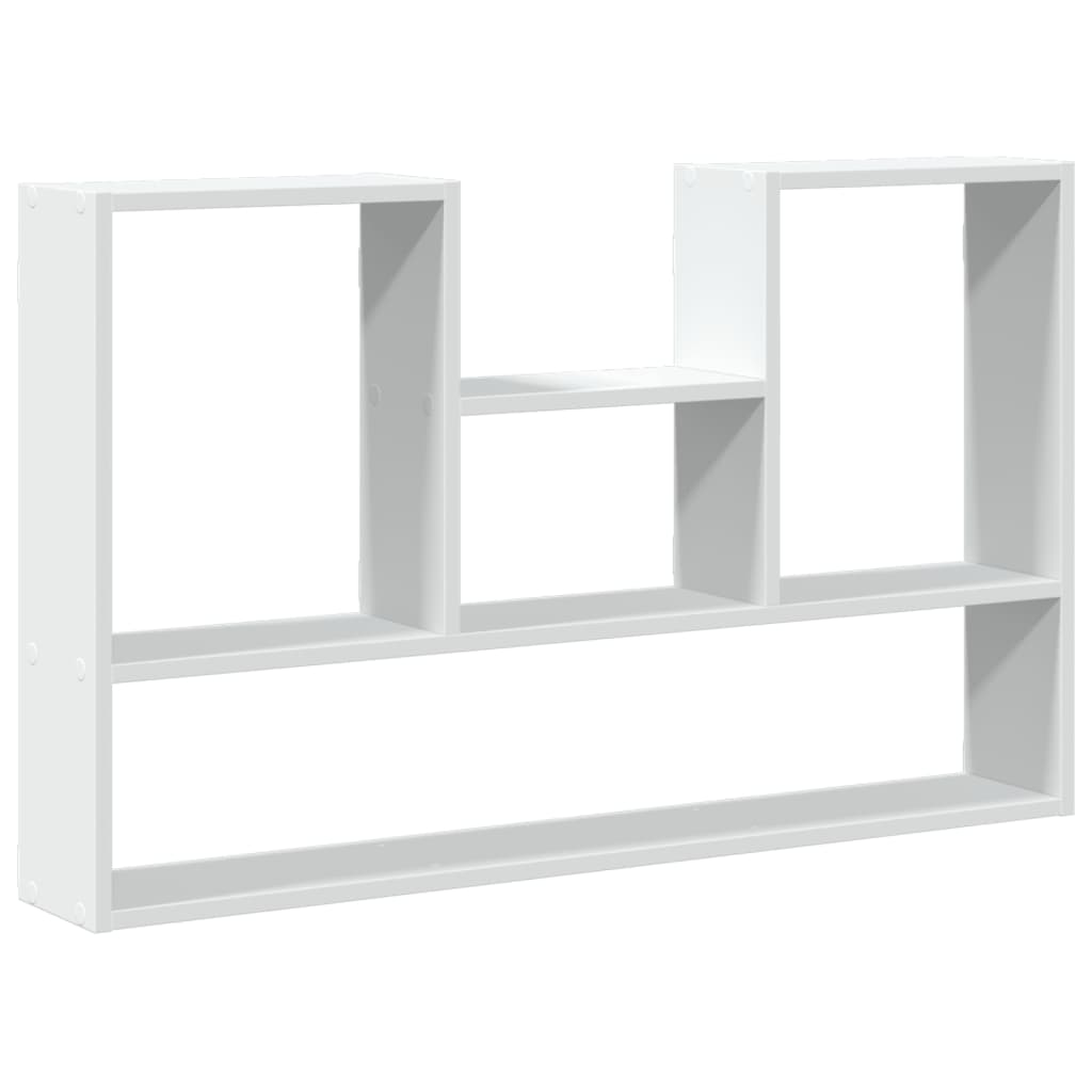Vidaxl wandplank wit 99x15x60 cm bewerkt hout