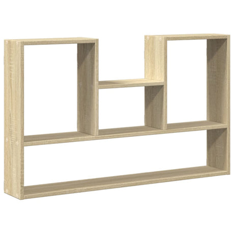 Vidaxl wandschap 99x15x60 cm bewerkt hout sonoma eikenkleurig