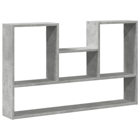 Vidaxl wandschap 99x15x60 cm bewerkt hout betongrijs