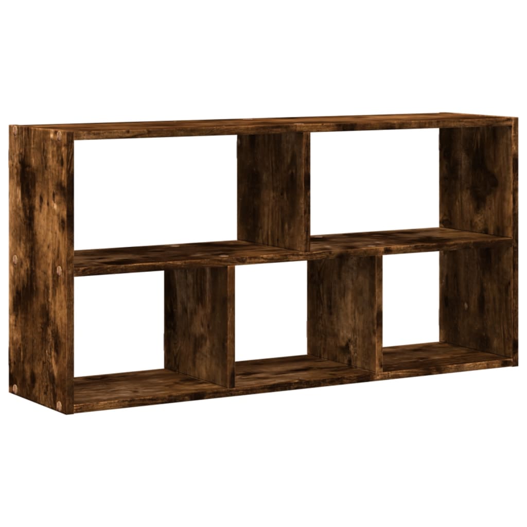 Vidaxl wandschap 100x25x50 cm bewerkt hout gerookt eikenkleurig