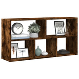 Vidaxl wandschap 100x25x50 cm bewerkt hout gerookt eikenkleurig