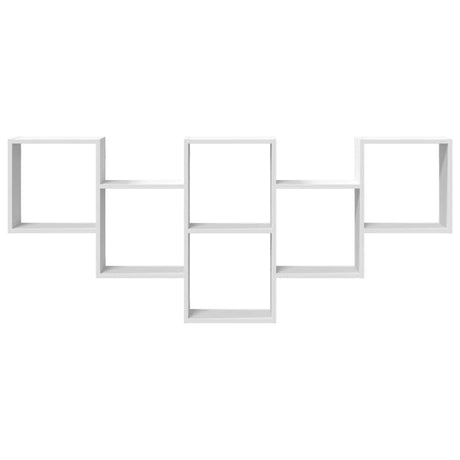 Vidaxl wandschap 159x18x66 cm bewerkt hout wit