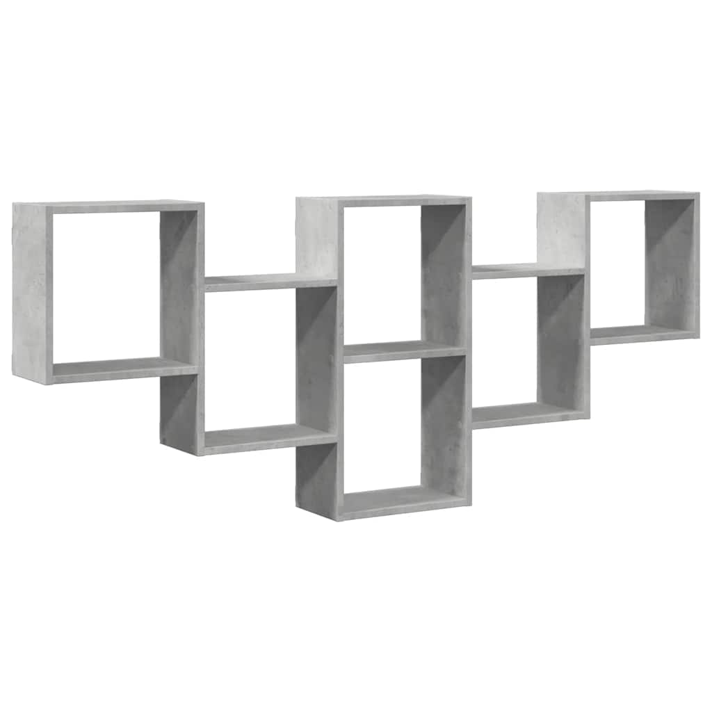Vidaxl wandschap 159x18x66 cm bewerkt hout betongrijs