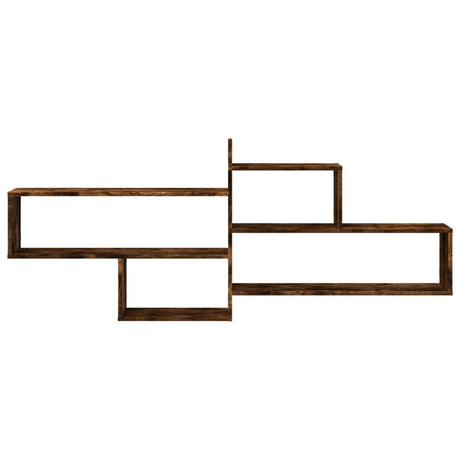 Vidaxl wandschap 167,5x18x68 cm bewerkt hout gerookt eikenkleurig