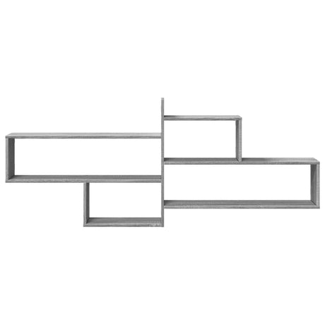 Vidaxl wandschap 167,5x18x68 cm bewerkt hout grijs sonoma eikenkleurig