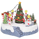Vidaxl kerstdorp decoratie multikleur 22 x 21,5 x 17 cm kunststof