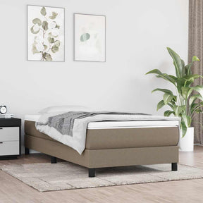 Vidaxl pocketveringmatras voor kinderen medium 80x160 cm stof taupe