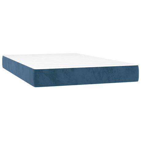 Vidaxl pocketveringmatras medium 120x210x20 cm fluweel donkerblauw
