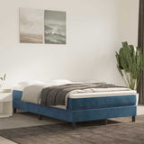 Vidaxl pocketveringmatras medium 120x210x20 cm fluweel donkerblauw