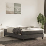 Vidaxl pocketveringmatras medium 140x210x20 cm fluweel donkergrijs