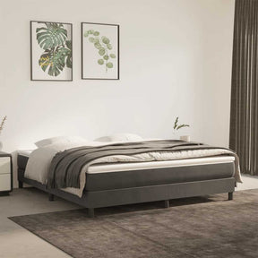 Vidaxl pocketveringmatras medium 160x210x20 cm fluweel donkergrijs