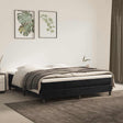Vidaxl pocketveringmatras medium 160x210x20 cm fluweel zwart