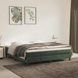 Vidaxl pocketveringmatras medium 160x210x20 cm fluweel donkergroen