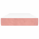 Vidaxl pocketveringmatras medium 90x220x20 cm fluweel roze