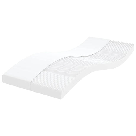 Vidaxl schuimmatras 7 zones hardheid 20 ild 100x210 cm wit