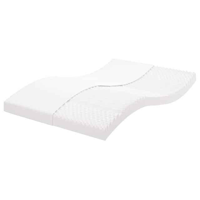 Vidaxl schuimmatras 7 zones hardheid 20 ild 120x220 cm wit