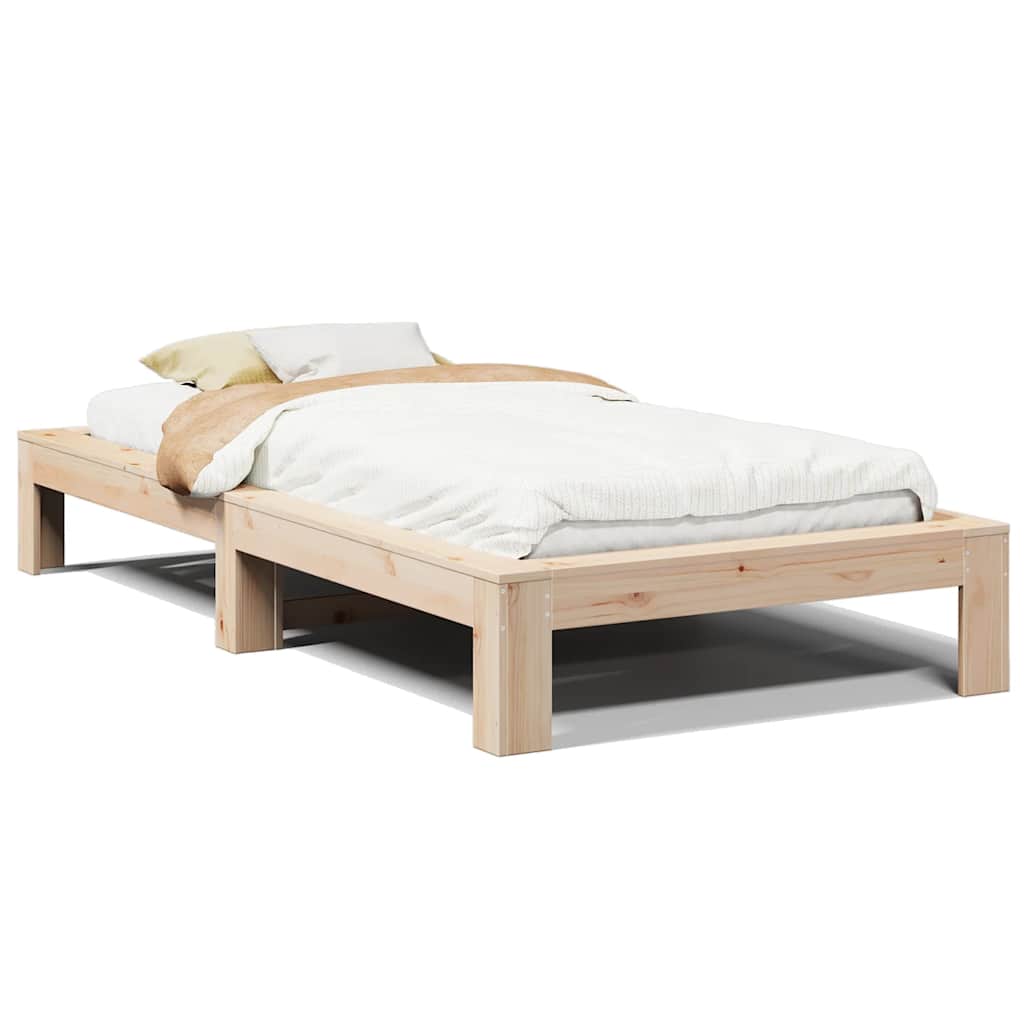 Vidaxl bedframe zonder matras massief grenenhout 100x200 cm
