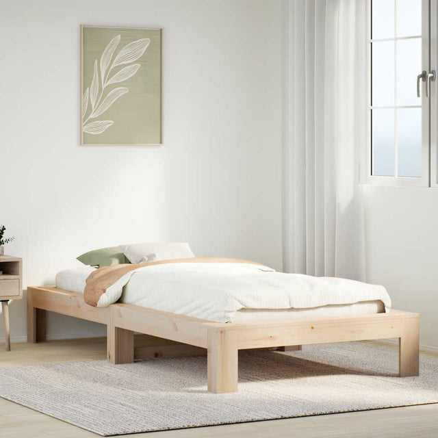 Vidaxl bedframe zonder matras massief grenenhout 90x200 cm