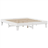 Vidaxl bedframe zonder matras massief grenenhout wit 200x200 cm