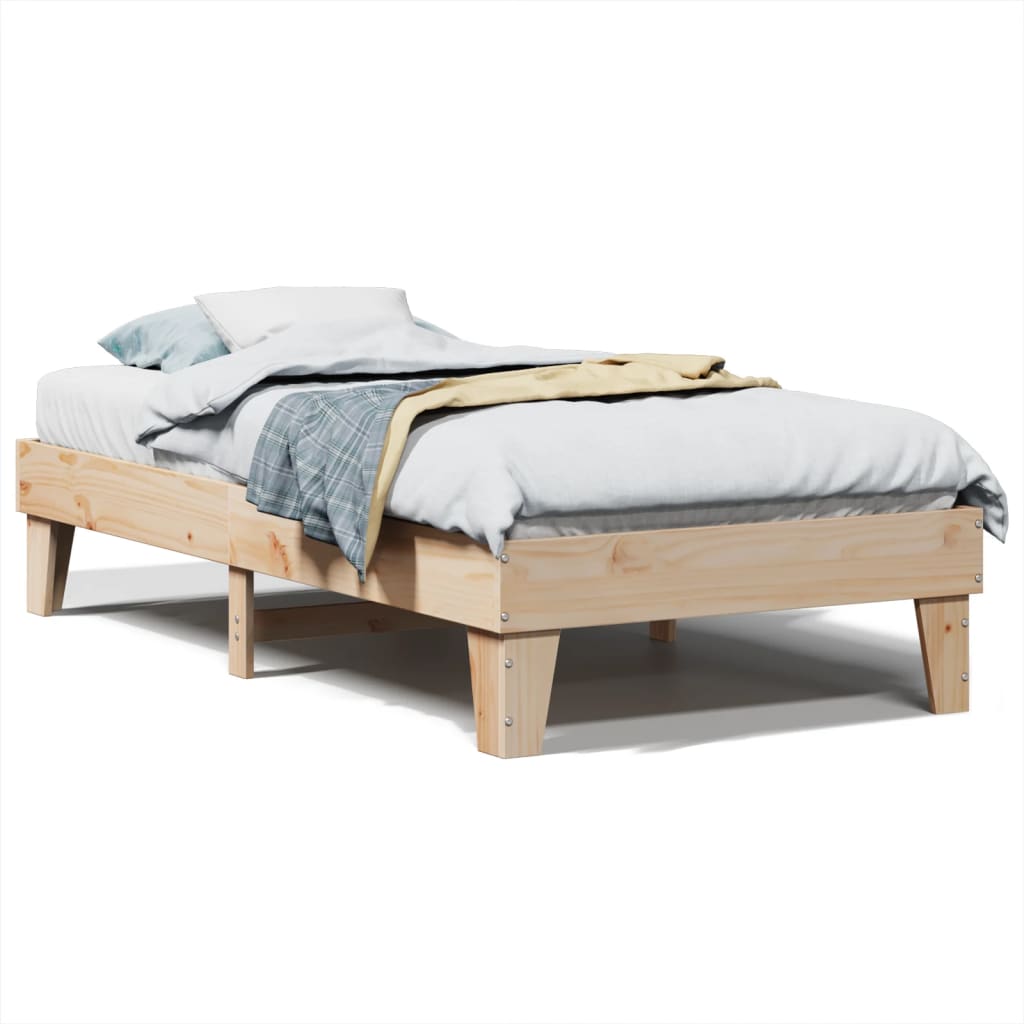 Vidaxl bedframe zonder matras massief grenenhout 100x200 cm