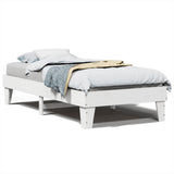 Vidaxl bedframe zonder matras massief grenenhout wit 90x200 cm