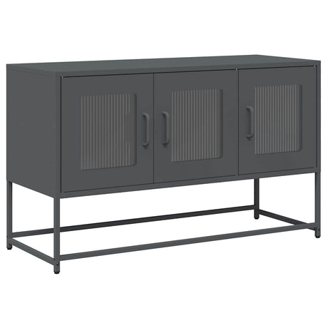 Vidaxl tv-meubel 100,5x39x60,5 cm koudgewalst staal antracietkleurig