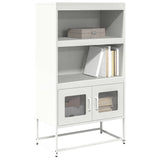 Vidaxl hoge kast 68x39x123 cm staal wit