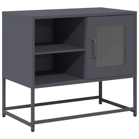 Vidaxl tv-meubel 68x39x60,5 cm staal antracietkleurig